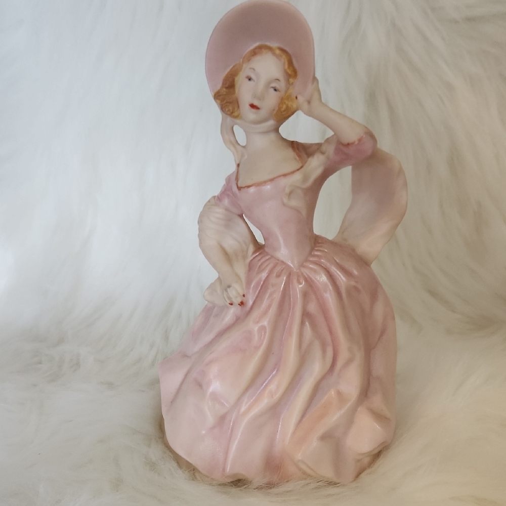 Holland Mold Elegant Vintage Pink Porcelain Figurine
